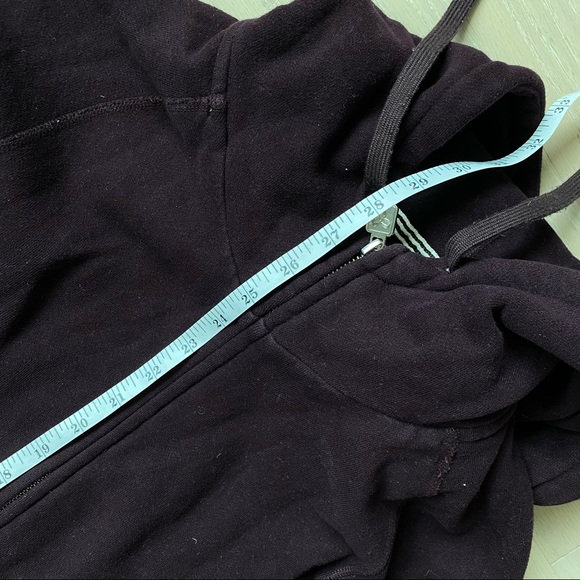 TNA Long Dark Purple Zipped Jacket Hoodie in Small - Picture 5 of 8
